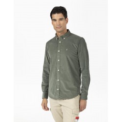 Camisa marfil custom fit El Pulpo manga larga