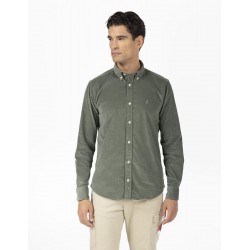 Camisa marfil custom fit El Pulpo manga larga