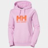 SUDADERA logo rosa naranja HELLY HANSEN