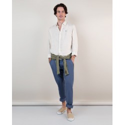 CAMISA LINO BEIGE EL GANSO