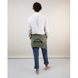 Camisa de lino beige El Ganso para hombre | Camisa fresca verano