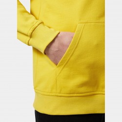 Sudadera capucha logo amarilla Helly Hansen
