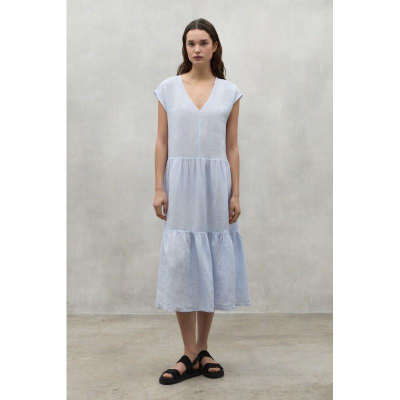 vestido lino arcilla Ecoalf vestido lino arcilla Ecoalf
