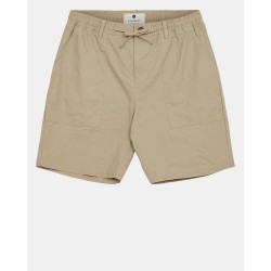 Bermuda Beige Hombre con Cintura Elástica y Bolsillos Grandes