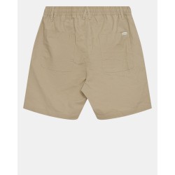 Bermuda Beige Hombre con Cintura Elástica y Bolsillos Grandes