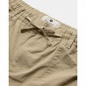 Bermuda Beige Hombre con Cintura Elástica y Bolsillos Grandes
