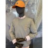 Sudadera faro beis/naranja EOLO SANXENXO