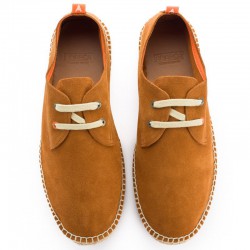 Blucher piel yute ocre Abarca