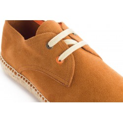 Blucher piel yute ocre Abarca