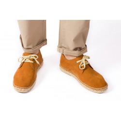 Blucher piel yute ocre Abarca