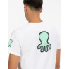 Camiseta Logo Desgastado Blanca El Pulpo