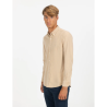 Camisa Micropana Beige El Pulpo