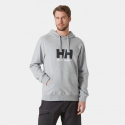Sudadera Capucha Logo Gris Helly Hansen