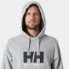 Sudadera Capucha Logo Gris Helly Hansen