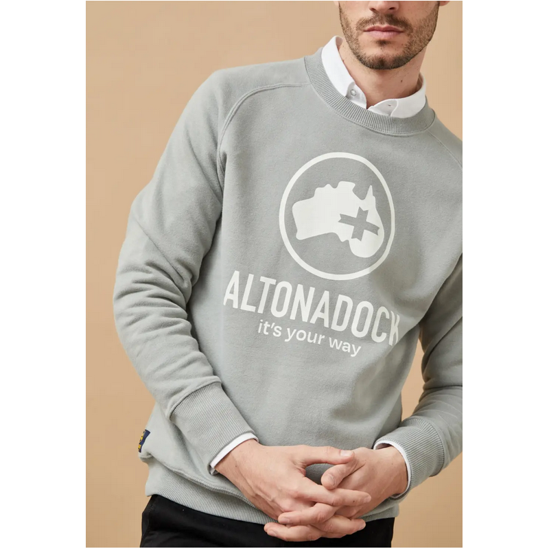 Sudadera Gris Logo Altonadock