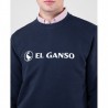 Sudadera azul marino logo EL GANSO