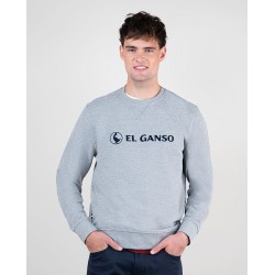 Sudadera gris logo EL GANSO