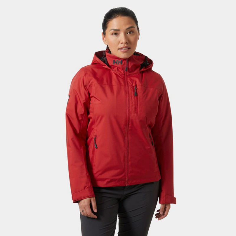 Cazadora Crew Hooded Roja Helly Hansen