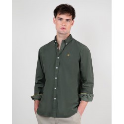 Camisa De Pana Verde Oscuro...