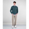 sudadera cuello caja verde El Ganso