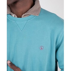 Sudadera hombre algodón Better Cotton | Acabado lavado y logo bordado