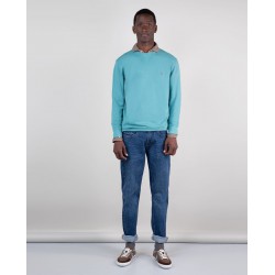 Sudadera hombre algodón Better Cotton | Acabado lavado y logo bordado