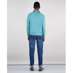 Sudadera hombre algodón Better Cotton | Acabado lavado y logo bordado