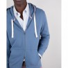 sudadera cremallera capucha azul El Ganso