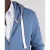 sudadera cremallera capucha azul El Ganso