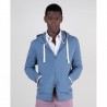 sudadera cremallera capucha azul El Ganso