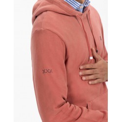 Sudadera lavada teja El Pulpo