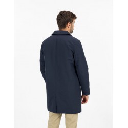 Gabardina acolchada impermeable azul marino hombre
