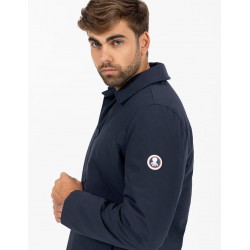 Gabardina acolchada impermeable azul marino hombre