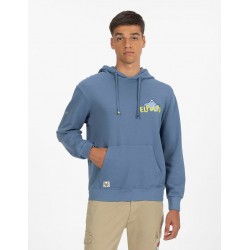 Sudadera Capucha Montañas Azul El Pulpo