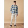 Camisa Cuadros beis azul ALtonadock
