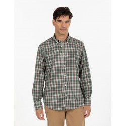 Camisa twill verde El Pulpo