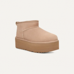 Bota Plataforma Classic Ultra Mini Sand UGG