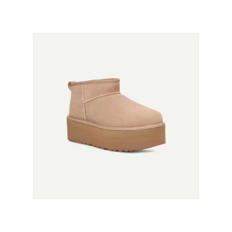 Bota Plataforma Classic Ultra Mini Sand UGG