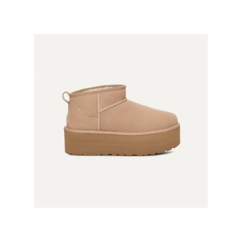 Bota Plataforma Classic Ultra Mini Sand UGG Bota Plataforma Classic Ultra Mini Sand UGG