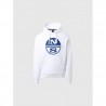 Sudadera logo capucha blanca North Sails