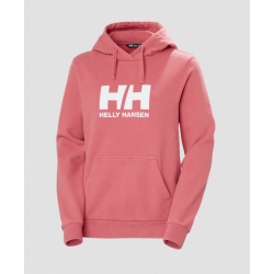 SUDADERA HELLY HANSEN ROSA LOGO BLANCO