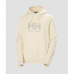 SUDADERA HELLY HANSEN CREMA LOGO