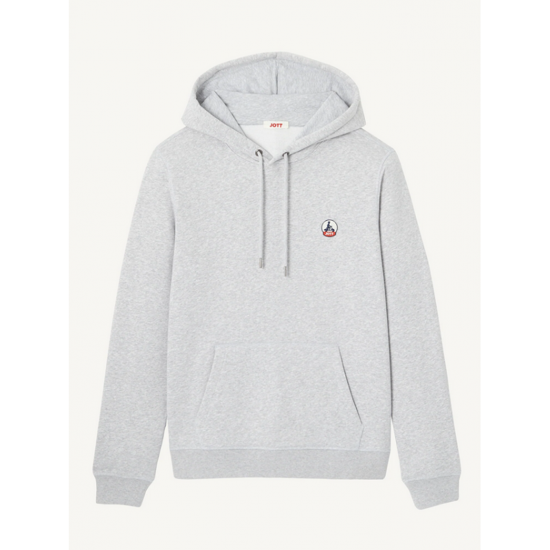 SUDADERA GRIS CAPUCHA JOTT