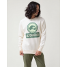 Sudadera blanco roto logo verde Altonadock