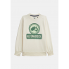 Sudadera blanco roto logo verde Altonadock