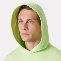 Sudadera con Capucha y Gráfico Verde Fluor Helly Hansen