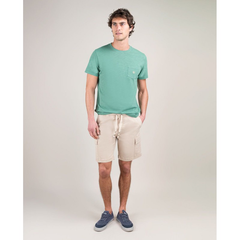 Bermuda Cargo Elástica Beige El Ganso