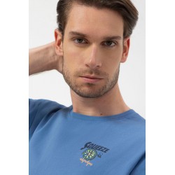 Camiseta Squeeze Azul El Pulpo