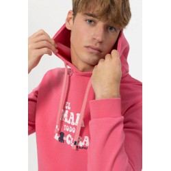 Sudadera Capucha El Mar Todo Lo Cura Rosa El Pulpo