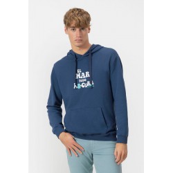 Sudadera Capucha El Mar Todo Lo Cura Marino El Pulpo